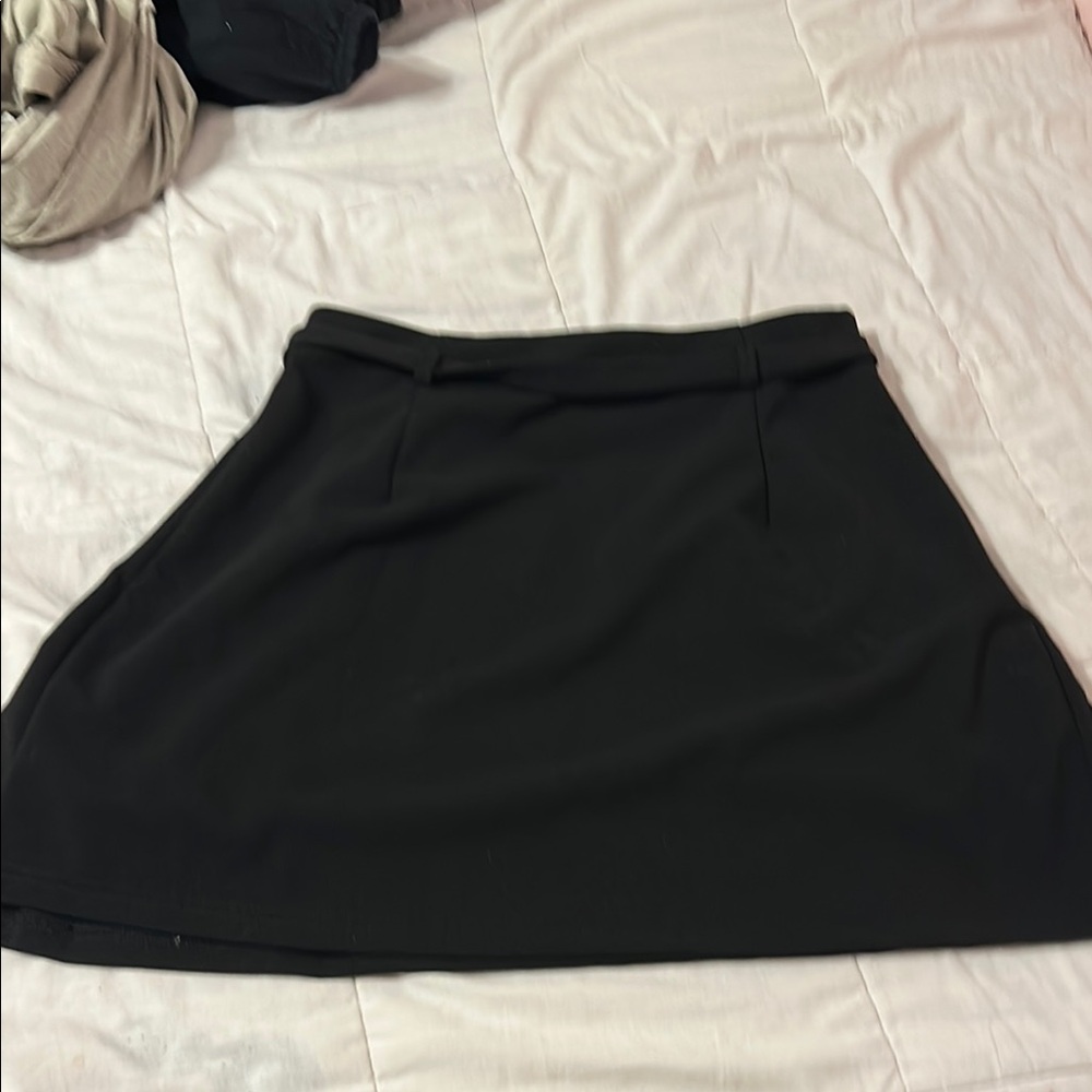Black A-Line Skirt for Casual Wear
